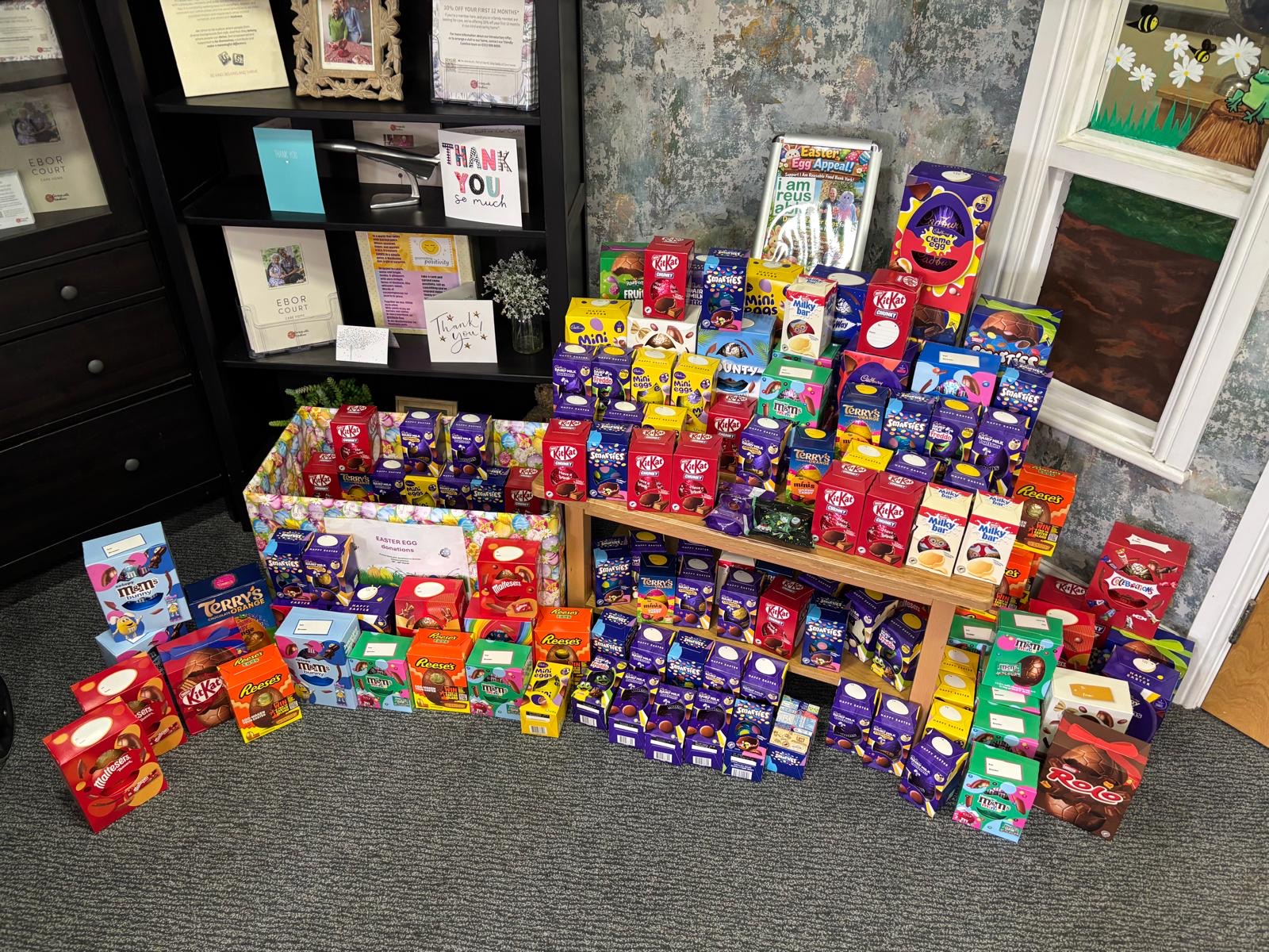 York Care Home Collects 168 Easter Eggs to Support Families in Need