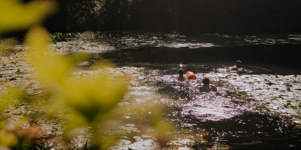 Wild swimming at Swinton Park
