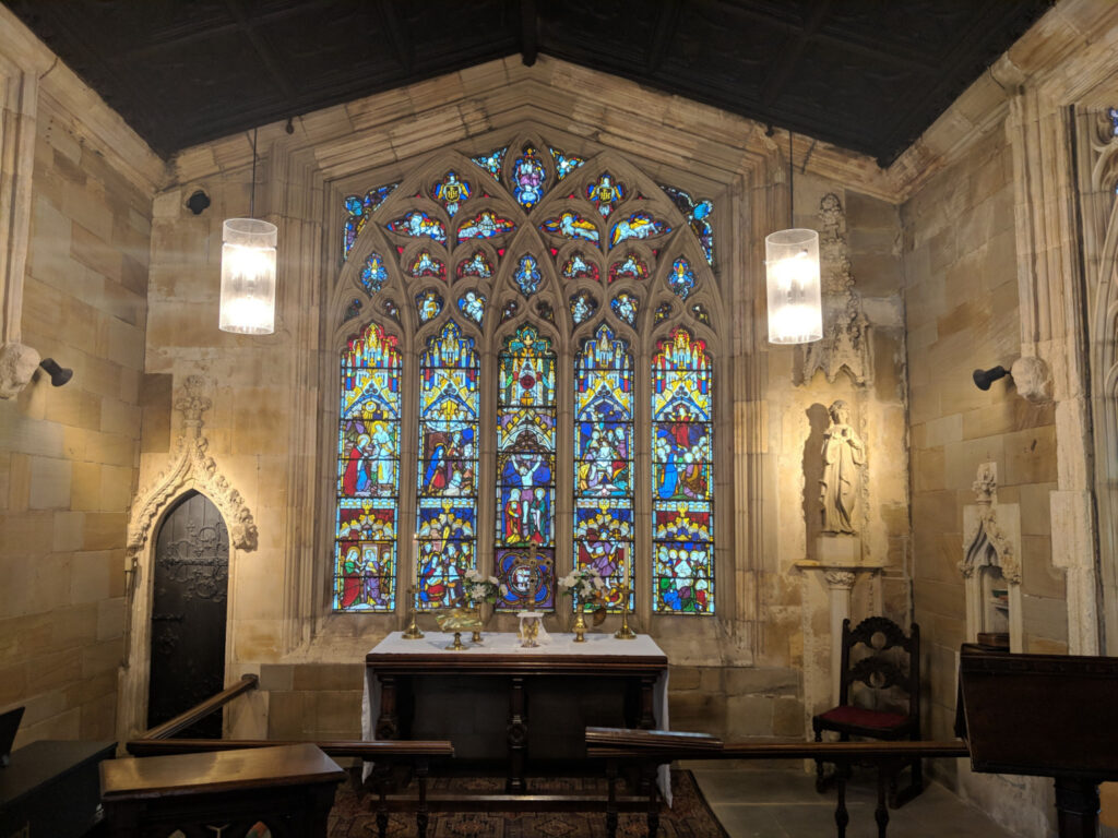 13th century, Grade I listed Chantry Chapel of St Mary the Virgin, part of Wakefield Bridge, Yorkshire, UK