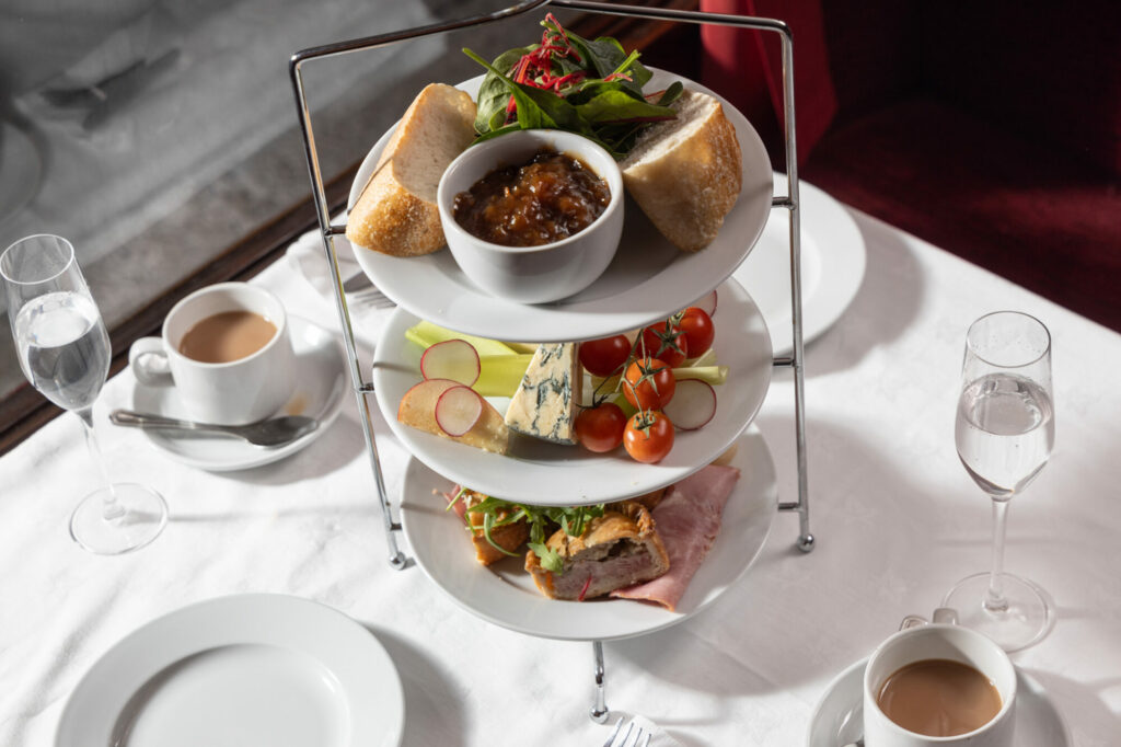 The Stokers Lunch on the train