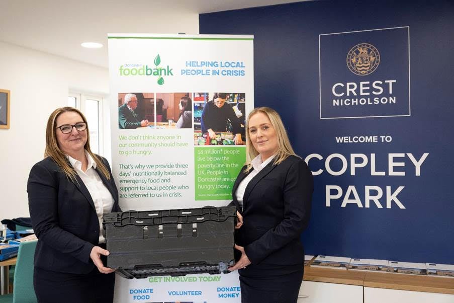 Crest Nicholson has partnered with Doncaster Foodbank