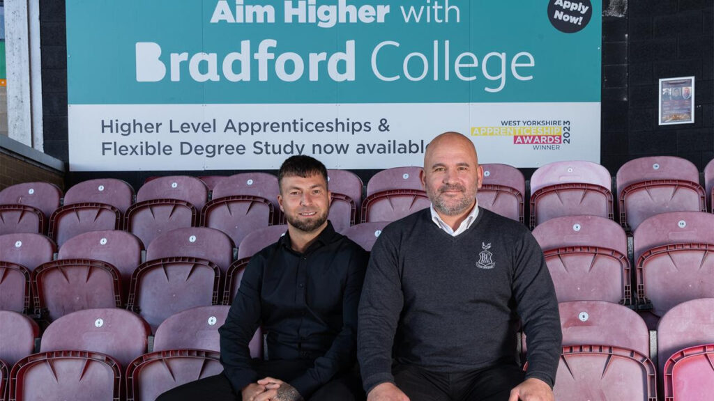 Bradford City AFC is delighted to announce that Bradford College are entering a fourth year as a partner. They will remain as a main club partner as well as our official digital partner.