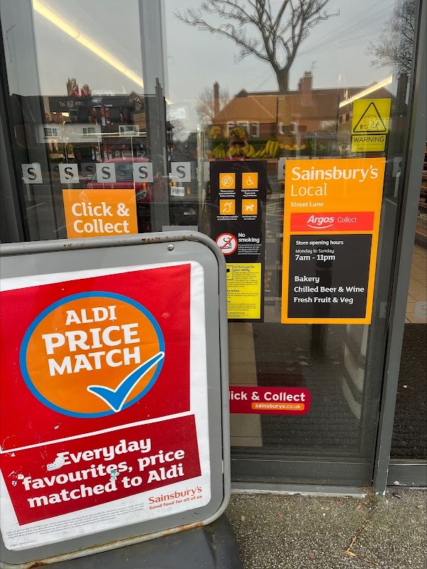 Leeds Street Lane Local Sainsbury's (Argos Collection Point)