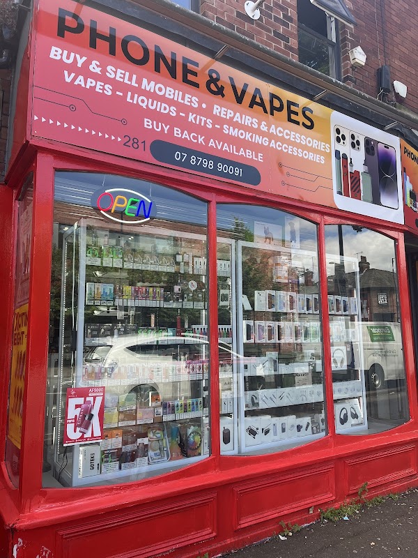 PHONE AND VAPES - A Phone Shop In Sheffield